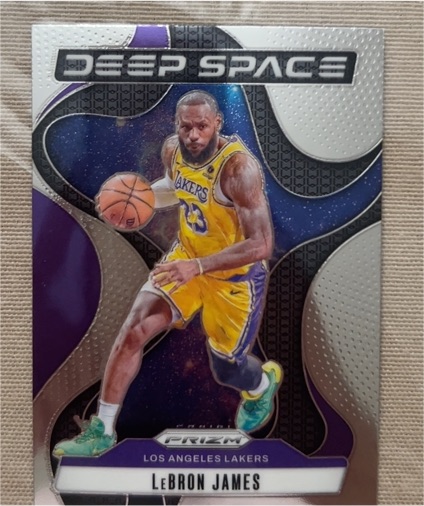 2024-25 Panini Prizm #5 LeBron James Deep Space — front