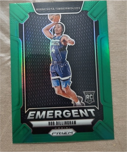 2024-25 Panini Prizm Emergent #24 Rob Dillingham — front
