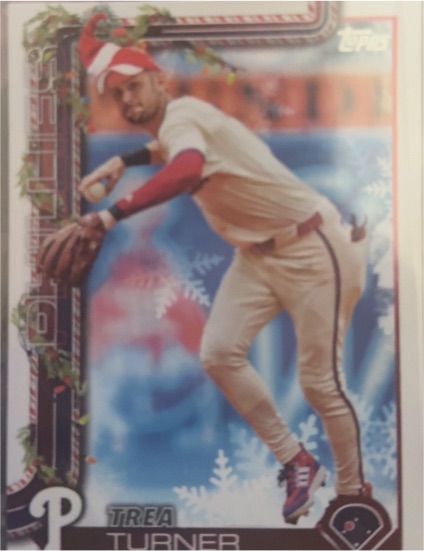2025 Topps Holiday #H90 Trea Turner — front