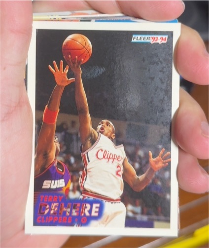 1993-94 Fleer #306 Terry Dehere — front