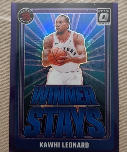 2024-25 Donruss Optic #8 Kawhi Leonard Winner Stays Purple — front