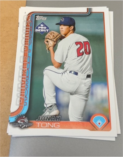 2025 Topps Pro Debut Chrome #PDC-183 Jonah Tong — front