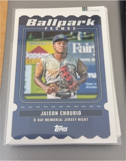 2025 Topps Ballpark Promos Jaison Chourio — front