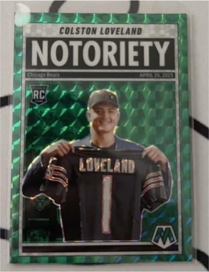 2025 Panini Mosaic #24 Colston Loveland Notoriety — front