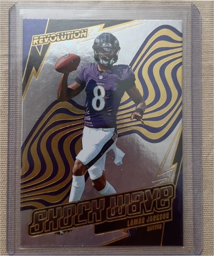 2025 Panini Revolution Shockwave #8 Lamar Jackson — front