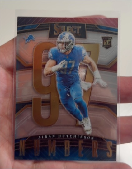 2022 Panini Select Numbers #SN-25 Aidan Hutchinson — front