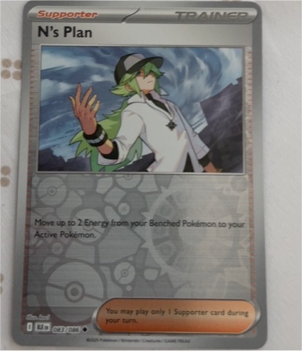 2022 Pokémon SV: Black Bolt #083 N's Plan — front