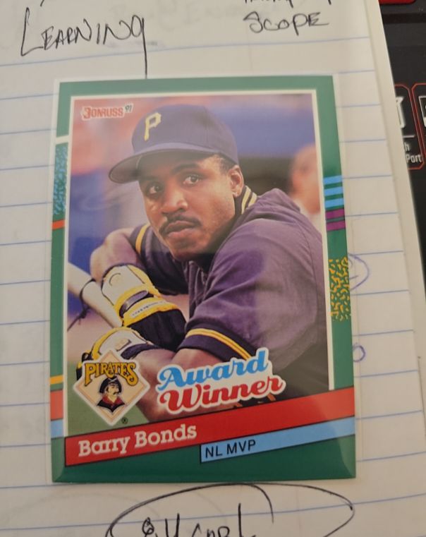 1991 Donruss #762 Barry Bonds Award Winner NL MVP — front