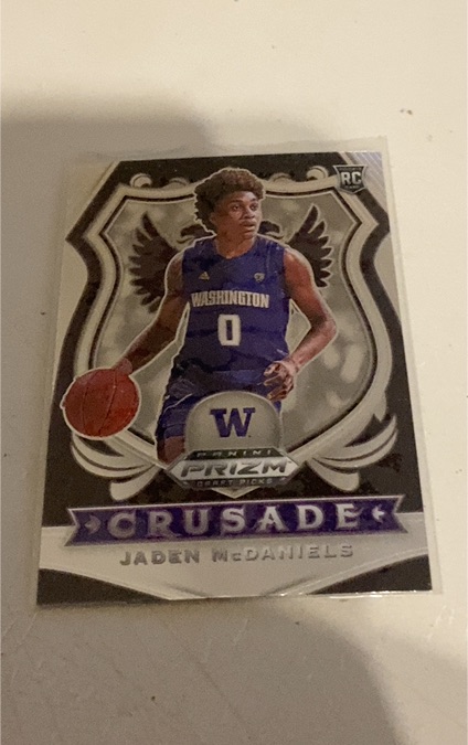 2020 Panini Prizm Draft Picks #91 Jaden McDaniels Crusade — front
