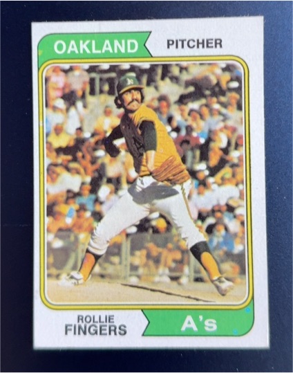 1974 Topps #212 Rollie Fingers — front