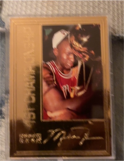 1996 Upper Deck 22Kt Gold Michael Jordan 1st Championship — front