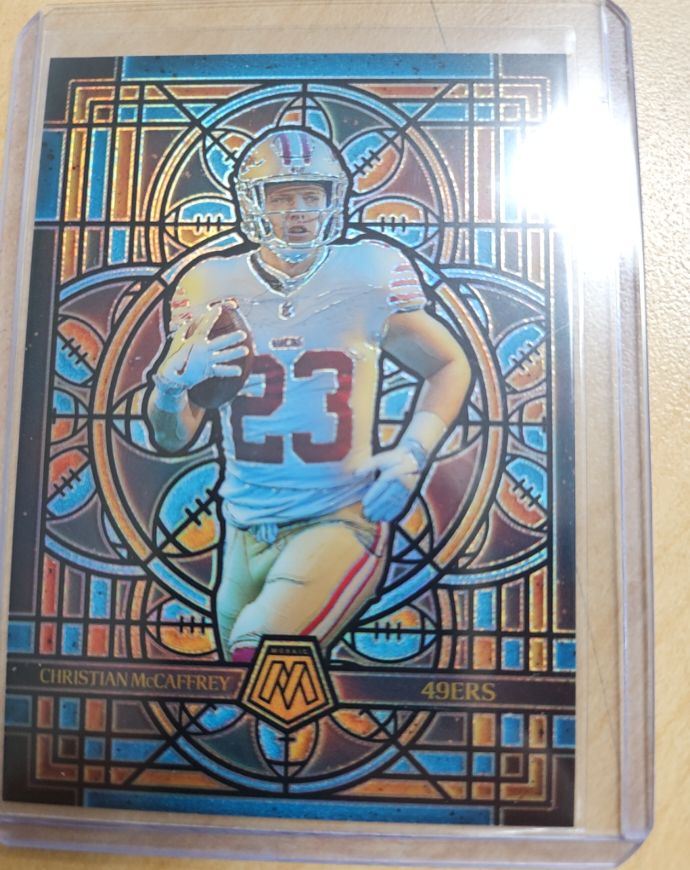 2025 Panini Mosaic Stained Glass Christian McCaffrey #23 — front