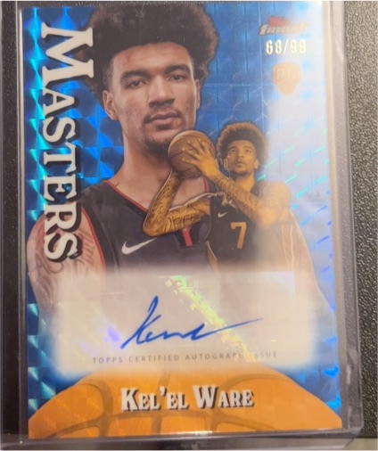 2024-25 Topps Finest #MA-KW Kel'el Ware Masters Autograph — front