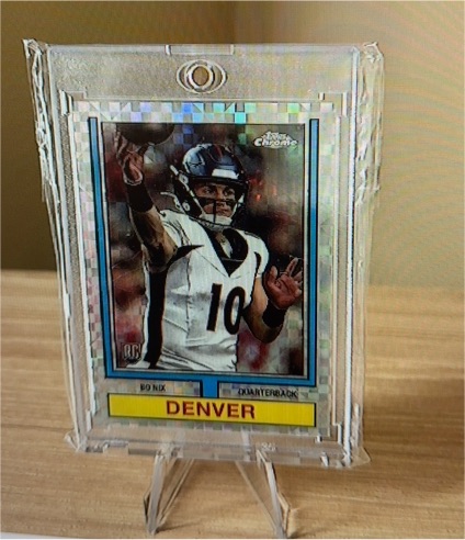 2024 Topps Chrome #74TF-4 Bo Nix — front