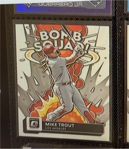 2022 Donruss Optic #BS-8 Mike Trout Bomb Squad — front