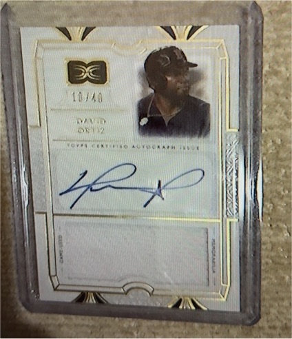 2024 Topps Definitive #10/40 David Ortiz — front