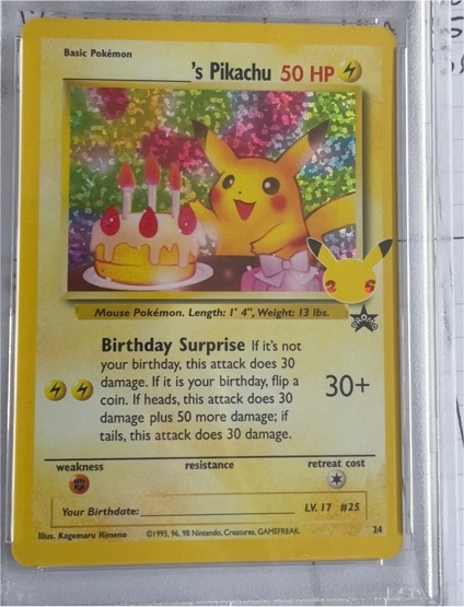 2021 Pokémon Celebrations Classic Collection #24 ______'s Pikachu — front