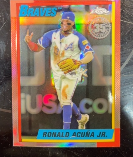 2025 Topps Chrome #90CB-2 Ronald Acuña Jr. — front