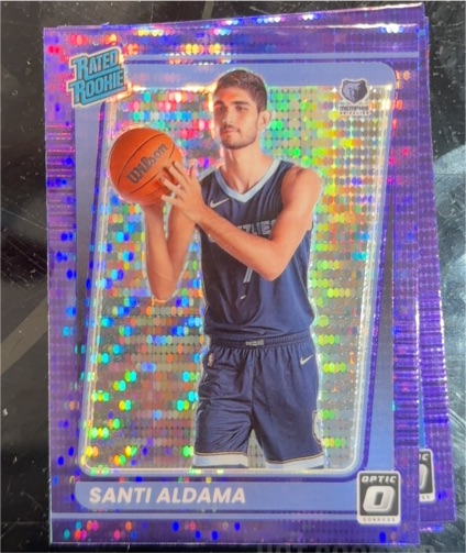 2021-22 Donruss Optic #176 Santi Aldama — front
