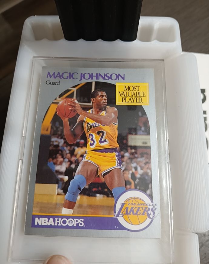1990-91 NBA Hoops #157 Magic Johnson — front