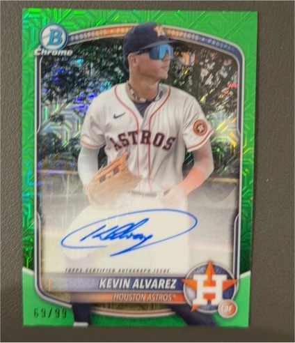 2025 Bowman Chrome #BMA-KA Kevin Alvarez — front