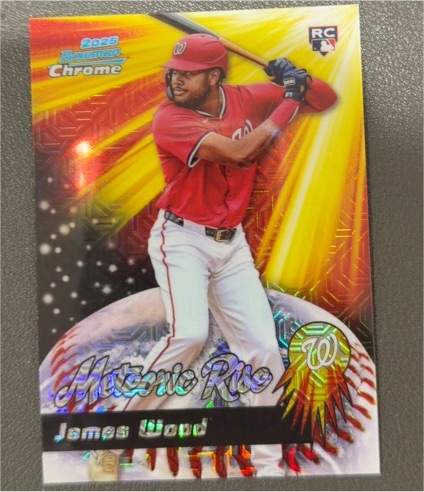 2025 Bowman Chrome Meteoric Rise #MR-5 James Wood — front