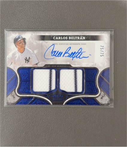 2025 Topps Tier One #AT1R-CBE Carlos Beltrán — front
