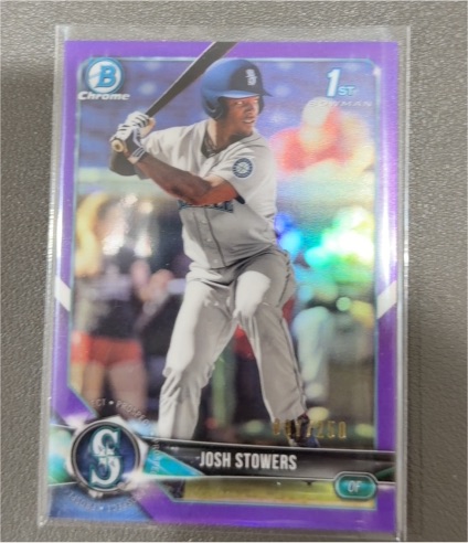 2018 Bowman Chrome Draft #BDC-190 Josh Stowers — front