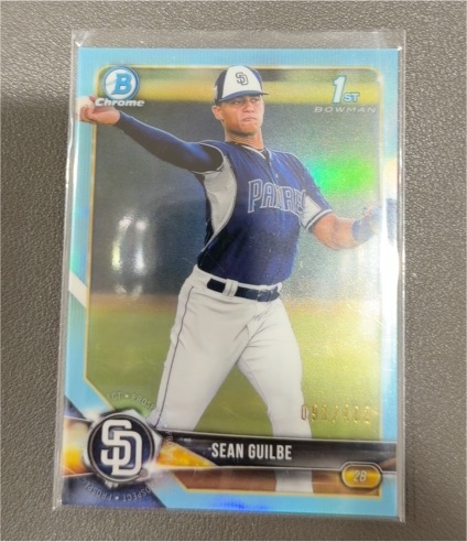2018 Bowman Chrome Prospects #BCP-133 Sean Guilbe — front