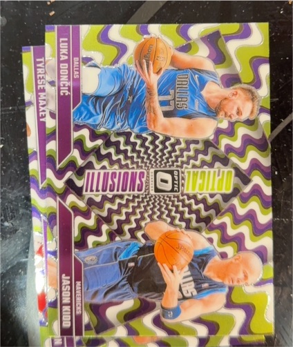 2024-25 Panini Donruss Optic #1 Luka Doncic/Jason Kidd Optical Illusions — front