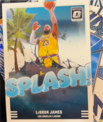 2024-25 Panini Donruss Optic #5 LeBron James Splash! Los Angeles Lakers — front