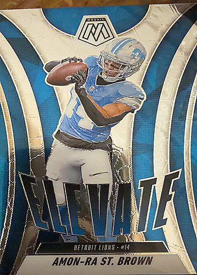 2025 Panini Mosaic #15 Amon-Ra St. Brown Elevate — front