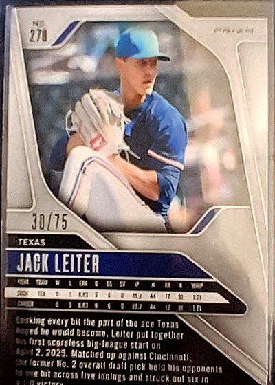 2025 Panini Prizm #270 Jack Leiter — front