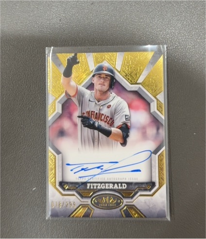 2025 Topps Tier One Break Out Autographs Tyler Fitzgerald — front