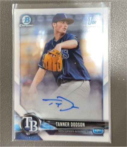 2018 Bowman Chrome Draft Autographs #CDATD Tanner Dodson — front