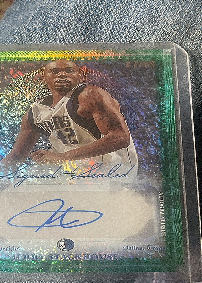 2025-26 Topps Signed and Sealed #BSI-JS Jerry Stackhouse — front