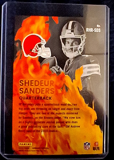 2023 Panini Shedeur Sanders #RHR-SDS — back