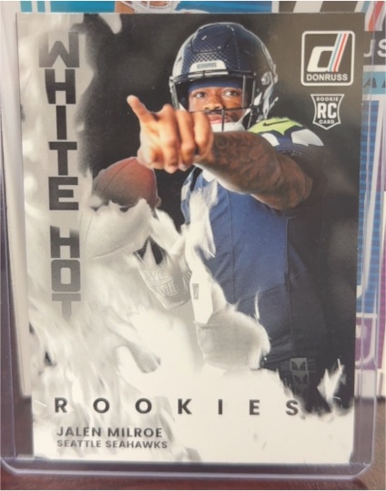 2025 Donruss #WHR-JLM Jalen Milroe White Hot Rookies — front