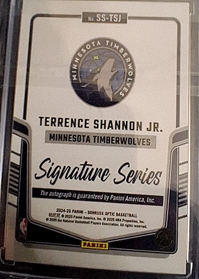 2024-25 Panini Donruss Optic #SS-TSJ Terrence Shannon Jr. — back