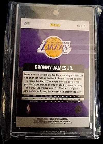 2024-25 Panini Revolution #118 Bronny James Jr. — back