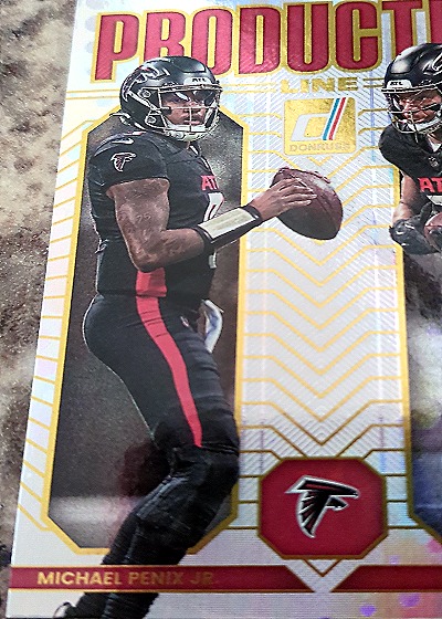 2025 Donruss Production Line #7 Michael Penix Jr. — front