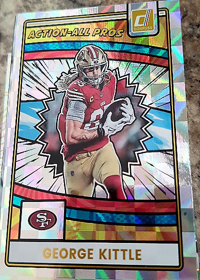 2025 Panini Donruss #AAP-GKI George Kittle Action-All Pros — front
