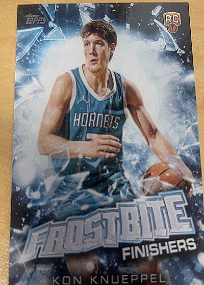 2025-26 Topps Holiday #FF-KK Kon Knueppel Frostbite Finishers — front