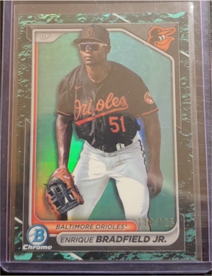 2024 Bowman Chrome Prospects #BCP-149 Enrique Bradfield Jr. — front