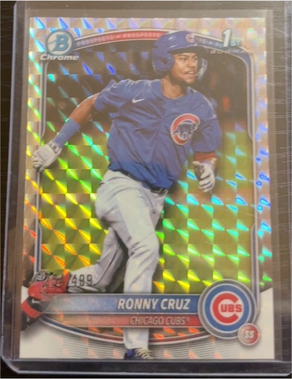 2025 Bowman Chrome #BCP-213 Ronny Cruz — front