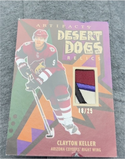 2025-26 Upper Deck Artifacts Desert Dogs Relics #DD-CK Clayton Keller — front
