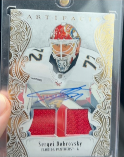 2024 Upper Deck Artifacts Sergei Bobrovsky Dual Patch — front