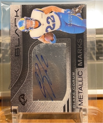 2025 Panini Black #MMK-BCM Blake Corum Metallic Marks — front