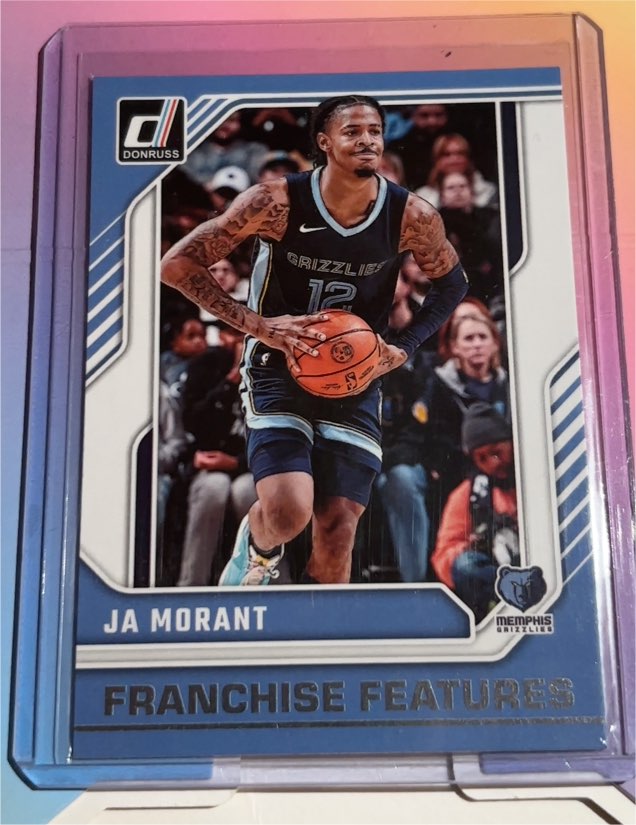 2024-25 Donruss #8 Ja Morant Franchise Features Memphis Grizzlies — front