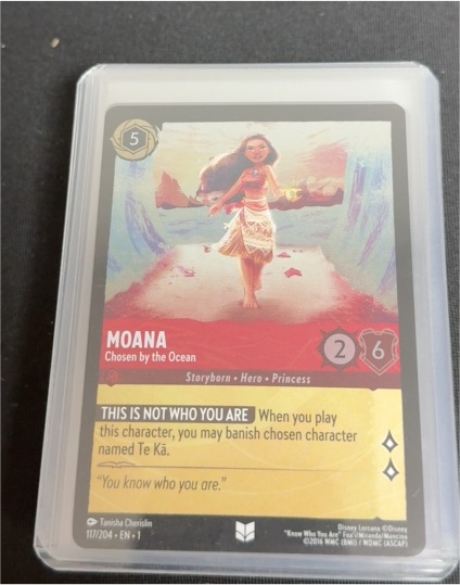 2023 Disney Lorcana The First Chapter #117 Moana Chosen by the Ocean — front